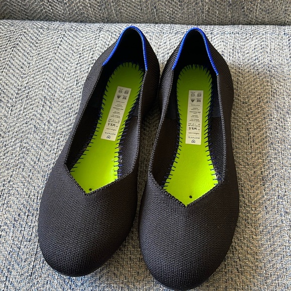 Rothy’s The Flat round Toe Black Ballet Flat Shoes. Size: 9.5 - Picture 11 of 16